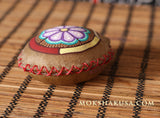 Handmade Elk Rattle - No-Handle Turtle Shaker with Peyote Symbol