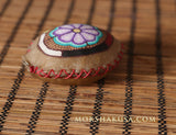Handmade Elk Rattle - No-Handle Turtle Shaker with Peyote Symbol