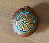 Handmade Elk Rattle - No-Handle Turtle Shaker with Peyote Symbol