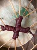 16 inch PAINTED Elk Frame Drum with Peyote Symbol - with Mallet