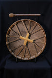 18 inch Elk Frame Drum - Hand Painted Merkaba - with Mallet