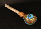 Handmade Painted Peyote Small Rattle