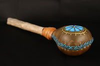 Handmade Painted Peyote Small Rattle