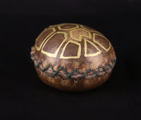 Handmade Painted Turtle Palm Rattle