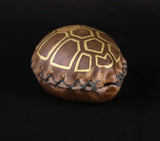 Handmade Painted Turtle Palm Rattle