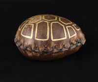 Handmade Painted Turtle Palm Rattle